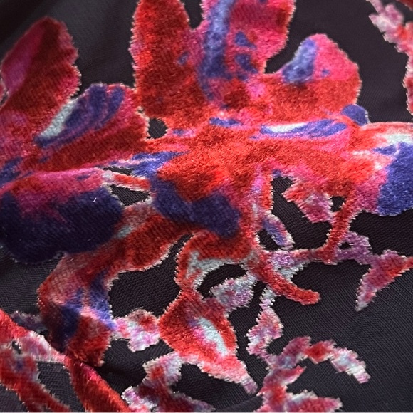 Rag & Bone Eloise Floral Velvet Multicolor Mini Dress 0 - Picture 10 of 11